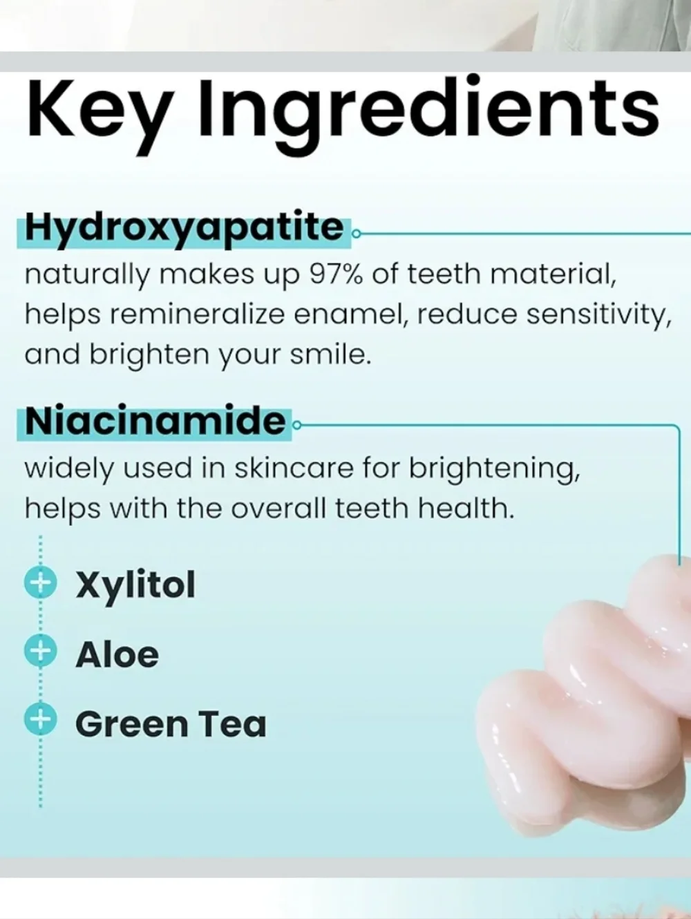 3-pack Himalaya Pink Salt Hydroxyapatite + Niacinamide Toothpaste